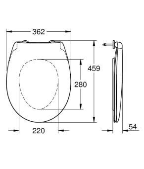 Сиденье Grohe Bau Ceramic 39493000