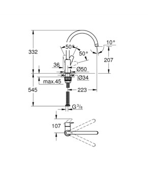 Змішувач Grohe BauEdge 31367001