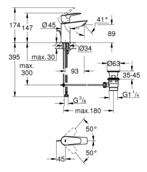 Смеситель Grohe BauEdge 23328001