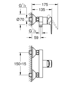 Смеситель Grohe BauEdge 23636001