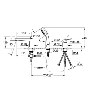 Смеситель Grohe BauEdge 2511710A