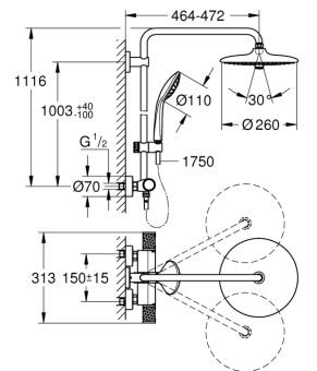 Душова система Grohe Euphoria 27615002