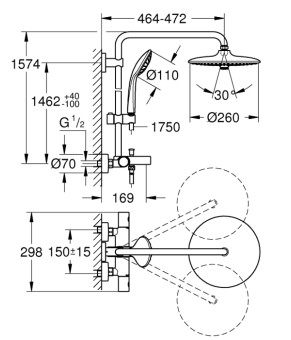 Душевая система Grohe Euphoria 27475002