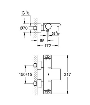 Смеситель Grohe Grohtherm 34174001