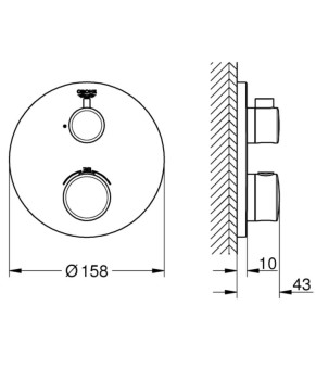 Смеситель Grohe Grohtherm 24075000