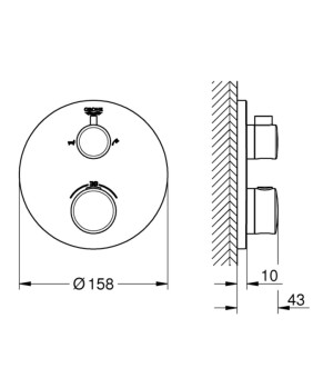 Смеситель Grohe Grohtherm 24077000