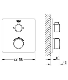 Смеситель Grohe Grohtherm 24079000