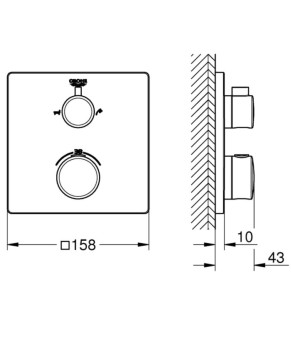 Смеситель Grohe Grohtherm 24080000