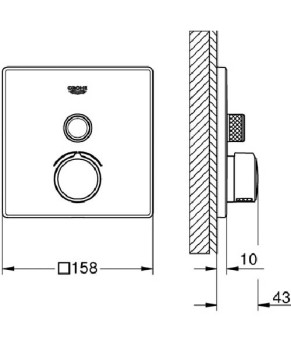 Змішувач Grohe Grohtherm SmartControl 29123AL0