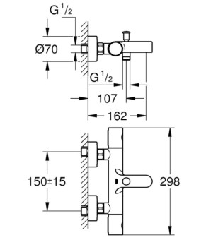Змішувач Grohe Grohtherm 34766000