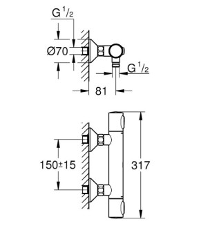 Смеситель Grohe Grohtherm 34793000