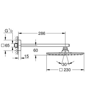 Верхний душ Grohe Rainshower Allure 230 26064000