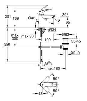 Смеситель Grohe Eurosmart 33265003