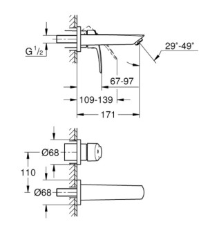 Смеситель Grohe Eurosmart 29337003