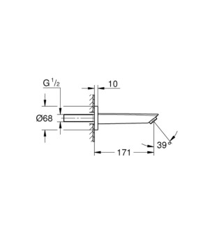 Излив Grohe Eurosmart 13448003