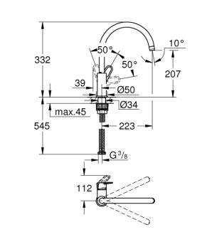 Смеситель Grohe Start Flow 31555001