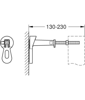 Крепление к стене Grohe Rapid SL Slim 39699000