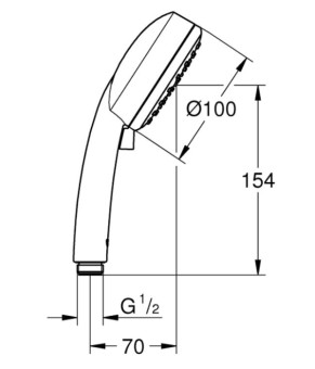 Ручной душ Grohe New Tempesta Cosmopolitan 100 27571002
