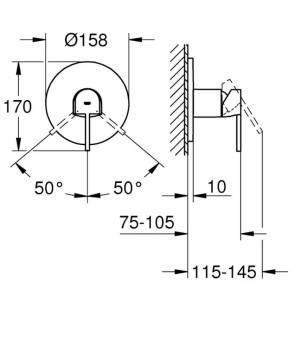 Смеситель Grohe Plus 24059003