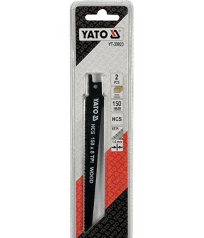 Полотна по дереву для сабельной пилы Yato 150 x 1 мм 8 зубов/1" 2 шт YT-33923