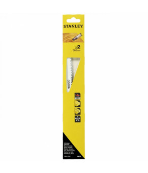 Полотна по дереву, ДСП, ПВХ для сабельной пилы Stanley hcs 305 мм тип u 2 шт STA21252-XJ
