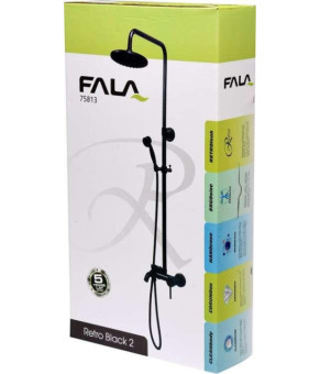 Душевая система Fala Retro Black 2 75813