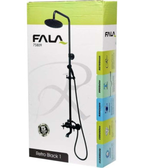 Душевая система Fala Retro Black 1 75809