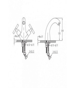 Смеситель Imprese Ralsko NEW 40240NEW