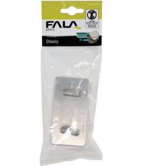 Крючок двойной на двустороннем скотче Fala Steely 69373