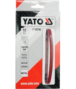 Лента шлифовальная Yato 10 х 330 мм P120 10 шт YT-09746