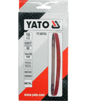 Лента шлифовальная Yato 10 х 330 мм P60 10 шт YT-09743