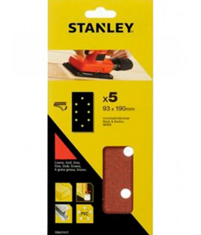 Бумага шлифовальная Stanley 93х190 мм P240 5 шт STA31532-XJ