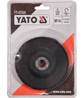 Круг зачистной нейлоновый до ушм Yato 125 мм 12500 об/мин М14 YT-47820