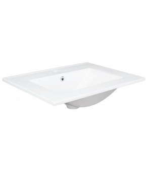 Комплект Qtap тумба напольная Scorpio 600х825х460 мм White + раковина врезная Albatross QT71SC43951