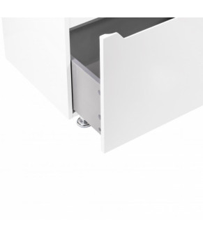 Комплект Qtap тумба напольная Scorpio 600х825х460 мм White + раковина врезная Albatross 01 QT71SC43952