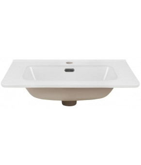 Комплект Qtap тумба напольная Scorpio 600х825х460 мм White + раковина врезная Albatross 9H QT71SC43953