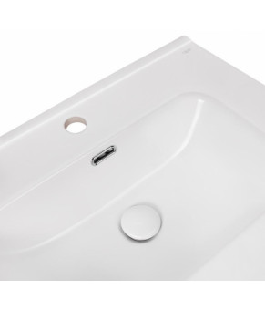 Комплект Qtap тумба напольная Scorpio 600х825х460 мм White + раковина врезная Albatross 9H QT71SC43953