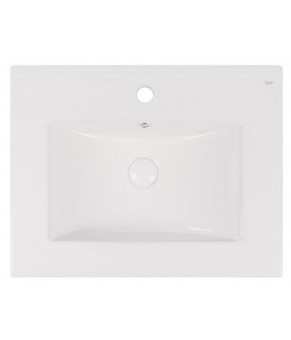 Комплект Qtap тумба напольная Scorpio 600х825х460 мм White + раковина врезная Albatross New QT71SC43955