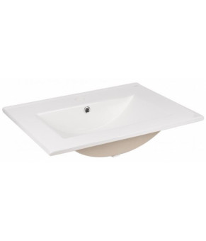 Комплект Qtap тумба напольная Scorpio 600х825х460 мм White + раковина врезная Albatross New QT71SC43955