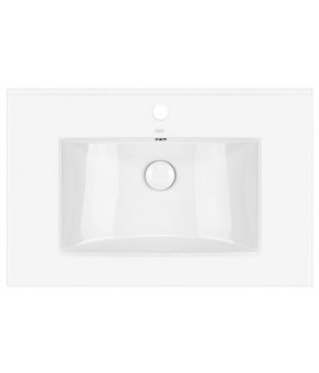 Комплект Qtap тумба напольная Scorpio 700х825х460 мм White + раковина врезная Albatross QT71SC43956