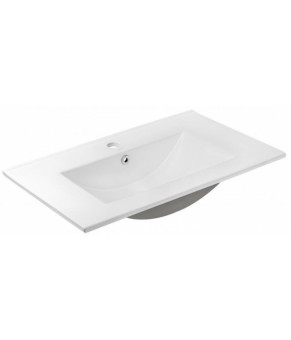 Комплект Qtap тумба напольная Scorpio 700х825х460 мм White + раковина врезная Albatross QT71SC43956