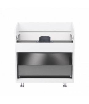 Комплект Qtap тумба напольная Scorpio 700х825х460 мм White + раковина врезная Albatross E QT71SC43957