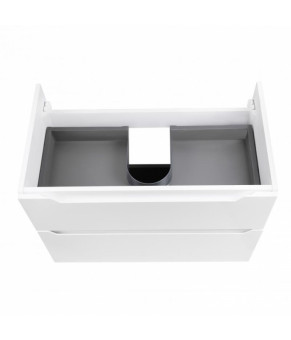 Комплект Qtap тумба напольная Scorpio 700х825х460 мм White + раковина врезная Albatross E QT71SC43957