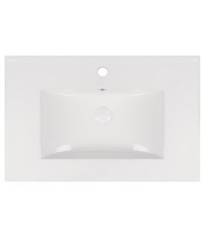 Комплект Qtap тумба напольная Scorpio 700х825х460 мм White + раковина врезная Albatross New QT71SC43958