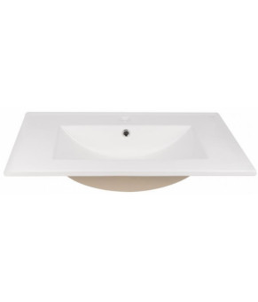 Комплект Qtap тумба напольная Scorpio 700х825х460 мм White + раковина врезная Albatross New QT71SC43958
