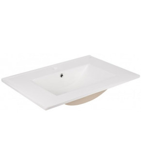 Комплект Qtap тумба напольная Scorpio 700х825х460 мм White + раковина врезная Albatross New QT71SC43958