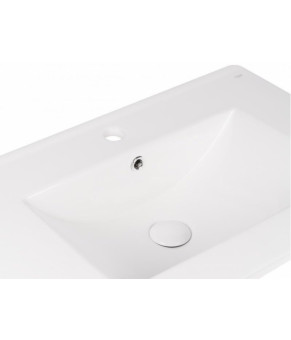 Комплект Qtap тумба напольная Scorpio 700х825х460 мм White + раковина врезная Albatross New QT71SC43958