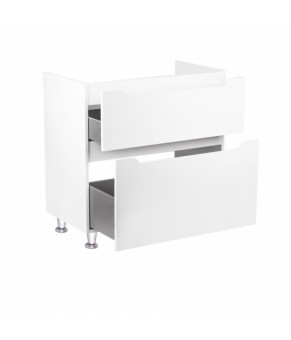 Комплект Qtap тумба для підлоги Scorpio 800х825х460 мм White + раковина врізна Albatross QT71SC43959