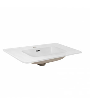 Комплект Qtap тумба напольная Scorpio 800х825х460 мм White + раковина врезная Albatross 9H QT71SC43961