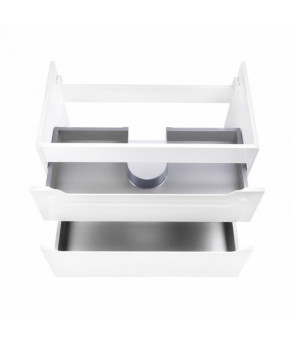 Комплект Qtap тумба напольная Scorpio 800х825х460 мм White + раковина врезная Albatross E QT71SC43962